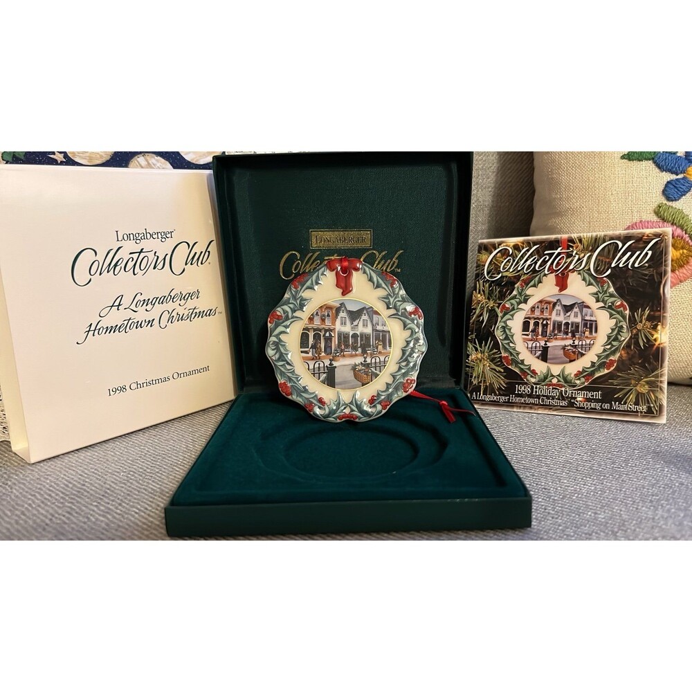 New Vintage Longaberger Christmas Ornament lot w/ free New Easter cookie mold